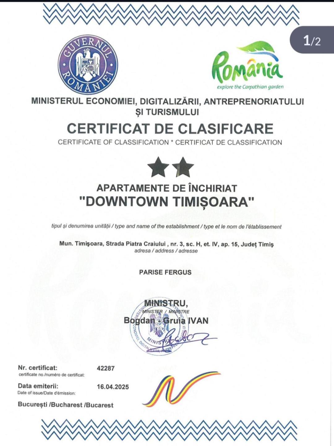 Down Town Timisoara Apartment Екстериор снимка